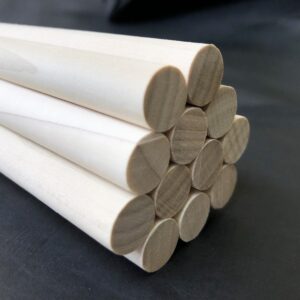 Tulipwood (Poplar) Arrow Shafts (3/8") (34") (Per Dozen [12No.]) - Parallel Only