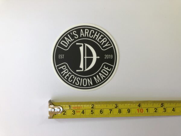 Black & White Vinyl Sticker - Image 2
