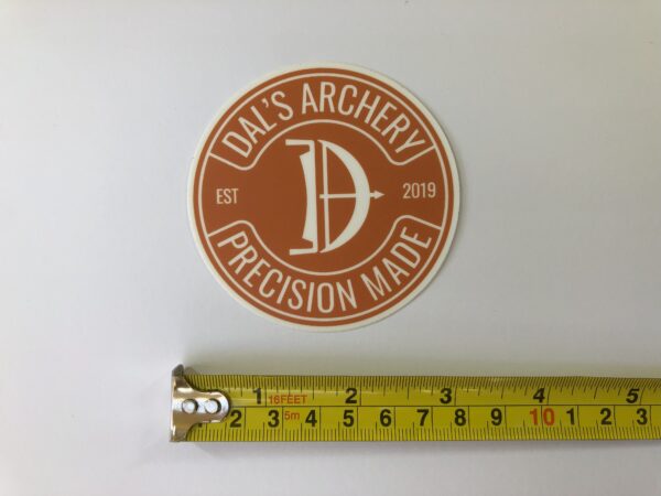 Orange Vinyl Sticker - Image 2