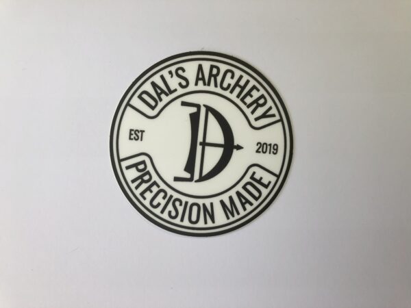 White & Black Vinyl Sticker